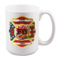 15 Oz. Full Color Coffee Mug - Low 10 piece minimum!